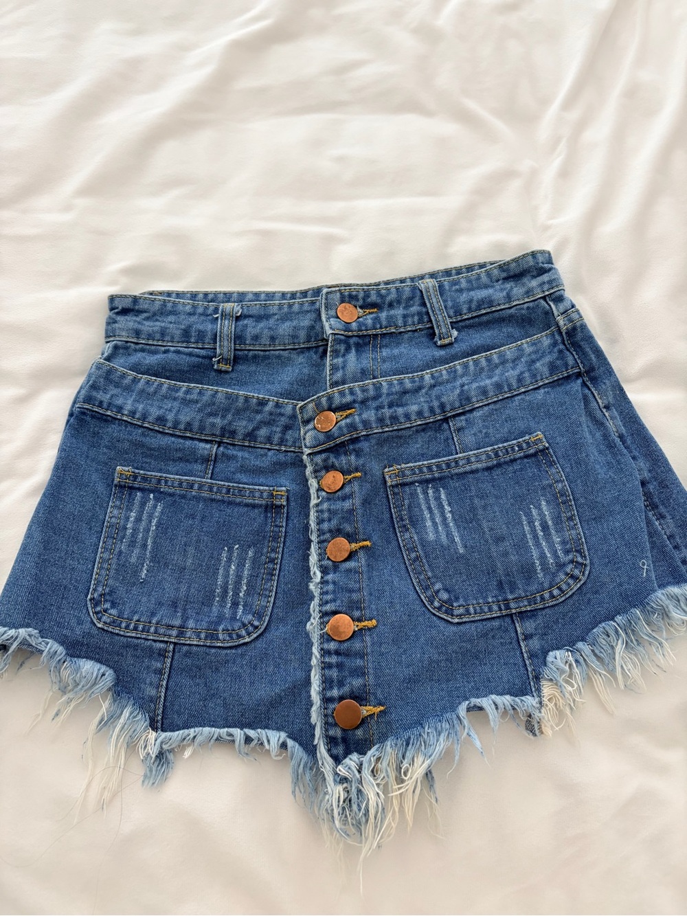 SHEIN high waisted denim skort